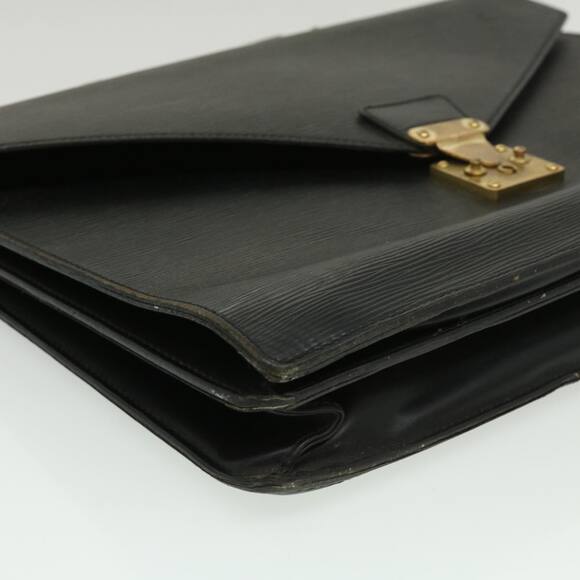 LOUIS VUITTON Epi Serviette Ambassador Business Bag Black M54412 - Picture 8 of 16